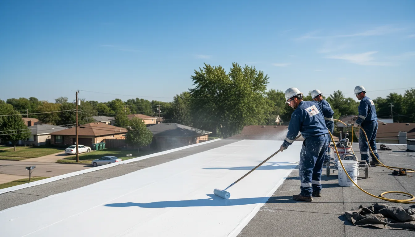 Commercial roof coating in Lincoln, IL near me